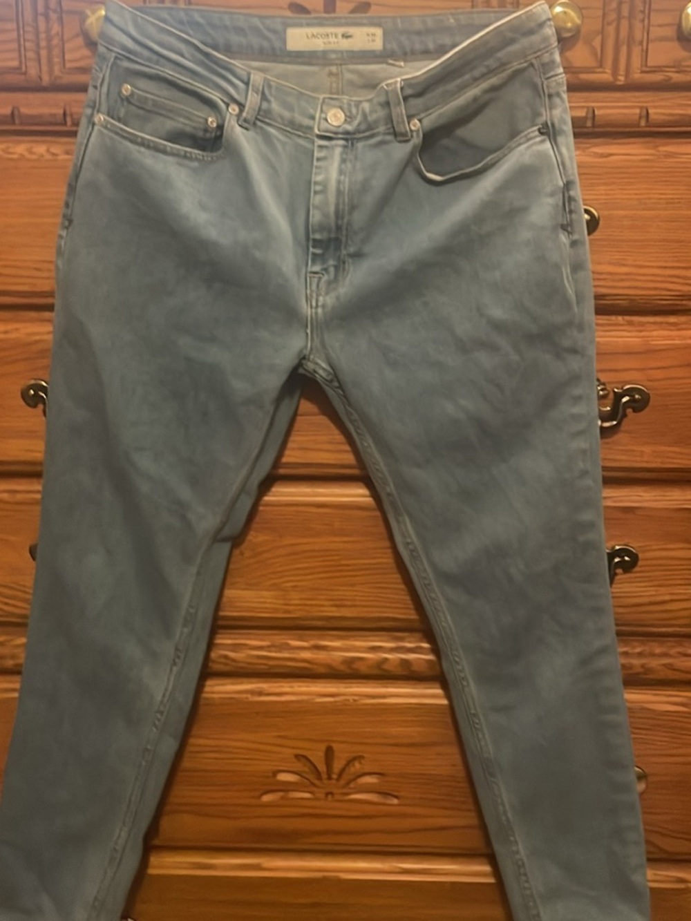 Lacoste Men's Pale Blue Skinny Jeans